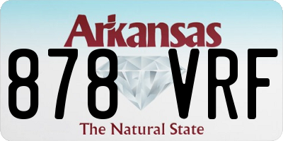 AR license plate 878VRF