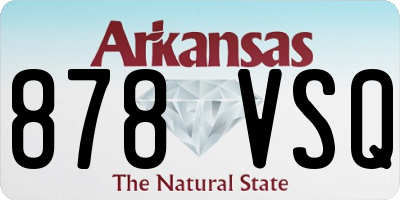AR license plate 878VSQ
