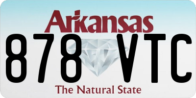 AR license plate 878VTC
