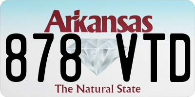 AR license plate 878VTD
