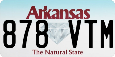 AR license plate 878VTM