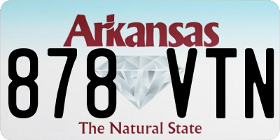 AR license plate 878VTN