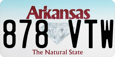 AR license plate 878VTW