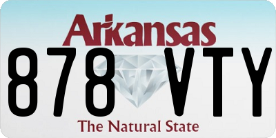 AR license plate 878VTY