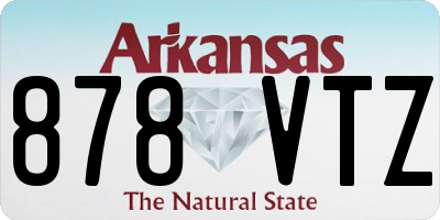 AR license plate 878VTZ