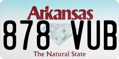 AR license plate 878VUB