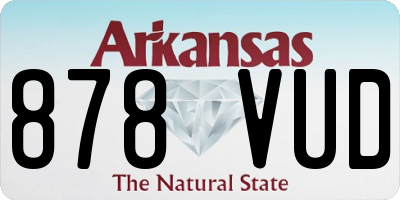 AR license plate 878VUD