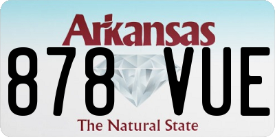 AR license plate 878VUE