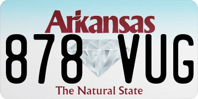 AR license plate 878VUG