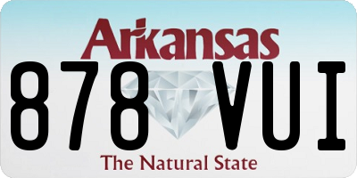 AR license plate 878VUI