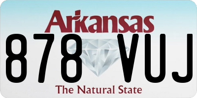 AR license plate 878VUJ