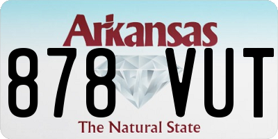 AR license plate 878VUT