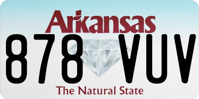AR license plate 878VUV