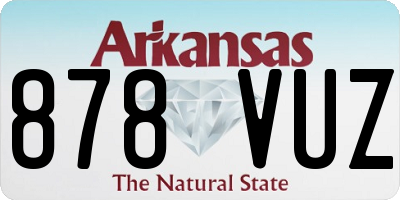 AR license plate 878VUZ