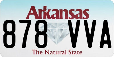 AR license plate 878VVA
