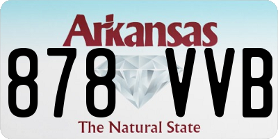 AR license plate 878VVB