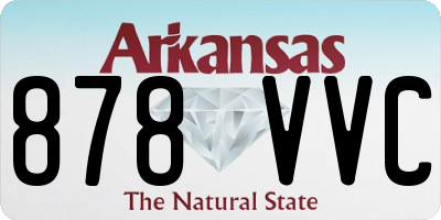AR license plate 878VVC