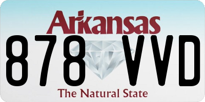 AR license plate 878VVD