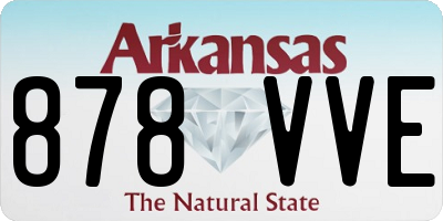 AR license plate 878VVE