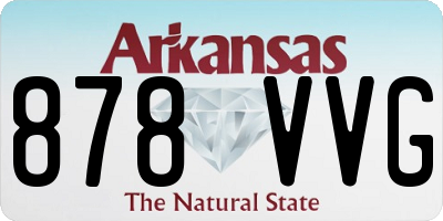 AR license plate 878VVG