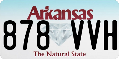 AR license plate 878VVH
