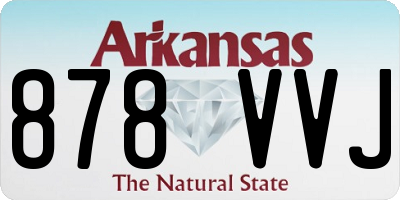 AR license plate 878VVJ