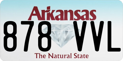 AR license plate 878VVL