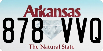 AR license plate 878VVQ