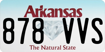 AR license plate 878VVS