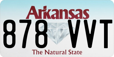 AR license plate 878VVT