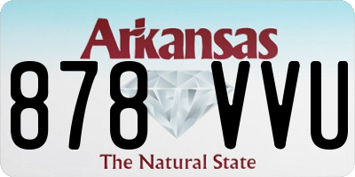 AR license plate 878VVU