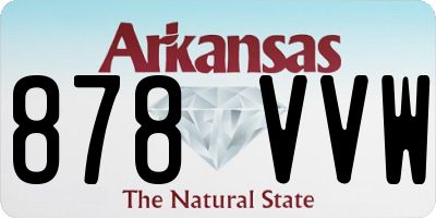 AR license plate 878VVW