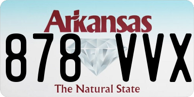 AR license plate 878VVX