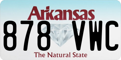 AR license plate 878VWC