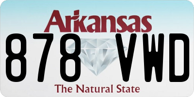 AR license plate 878VWD