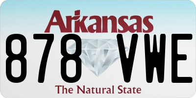 AR license plate 878VWE