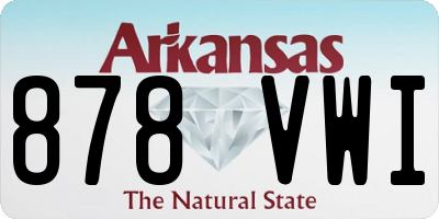 AR license plate 878VWI