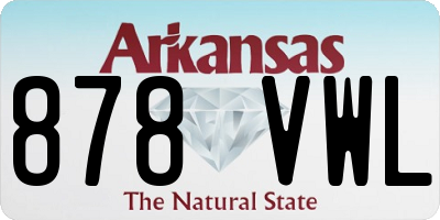 AR license plate 878VWL