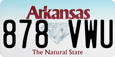 AR license plate 878VWU