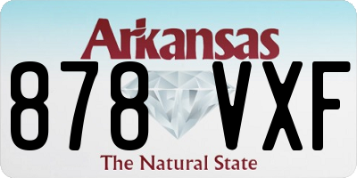 AR license plate 878VXF