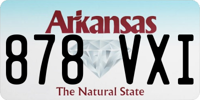 AR license plate 878VXI