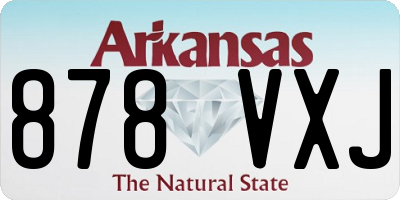 AR license plate 878VXJ