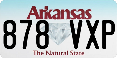 AR license plate 878VXP