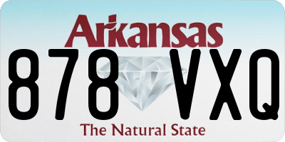 AR license plate 878VXQ