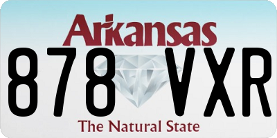 AR license plate 878VXR
