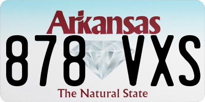 AR license plate 878VXS