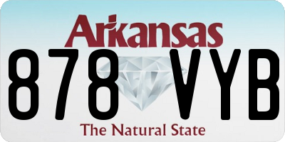 AR license plate 878VYB