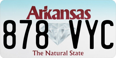 AR license plate 878VYC