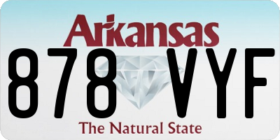AR license plate 878VYF