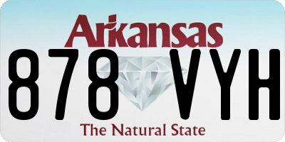 AR license plate 878VYH